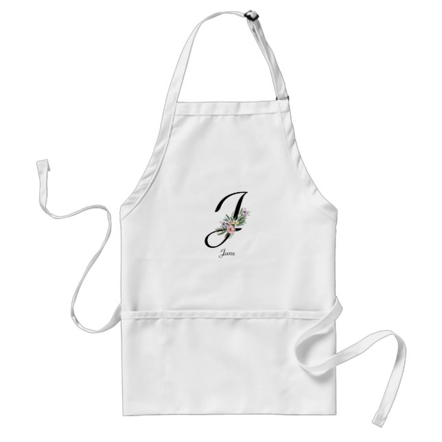Delantal Encantador retiro Keepsake Monograma personalizado (Frente)