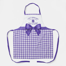 Delantal Encantadora Comedia Culinaria: El Apron Purple Vic