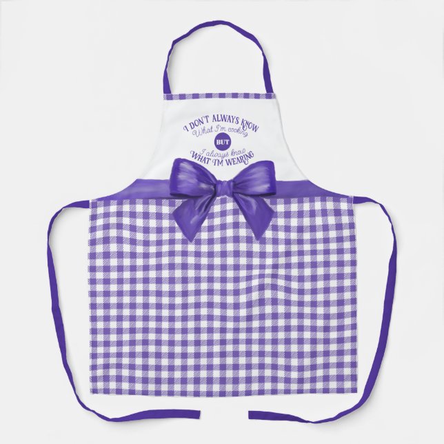 Delantal Encantadora Comedia Culinaria: El Apron Purple Vic (Anverso)