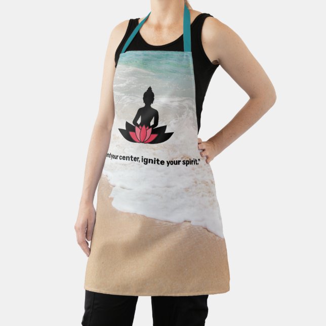 Delantal "Encuentra tu centro, enciende tu espíritu". AMANT (in situ)