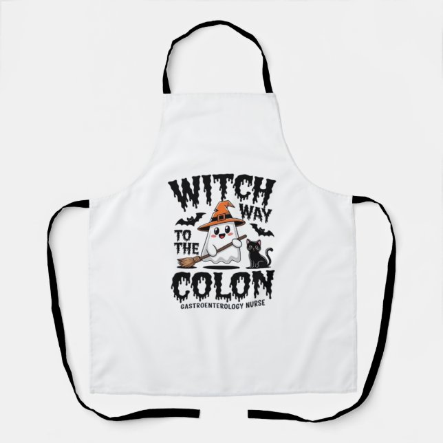 Delantal Endo Enfermera Halloween Enfermera Gastrointestina (Anverso)