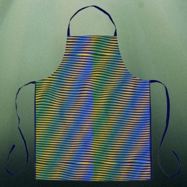 Delantal Energía alineada | Apron de líneas abstractas (Subido por el creador)