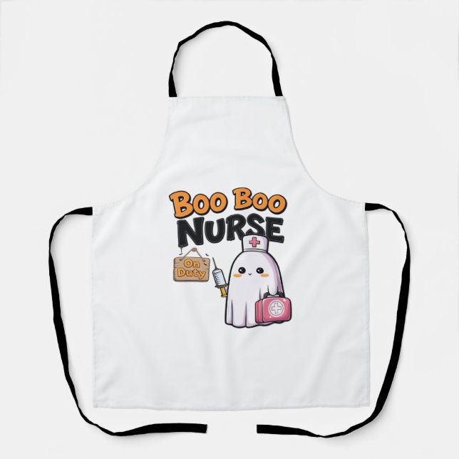 Delantal Enfermera De Boo En Una Camiseta Clásica De Duty (Anverso)