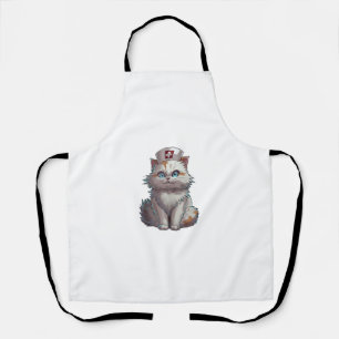 Delantal Enfermera De Gato. Enfermería especial de gatos de