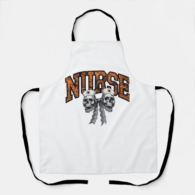 Delantal Enfermera de Halloween Coquette Bow camiseta clási (Anverso)