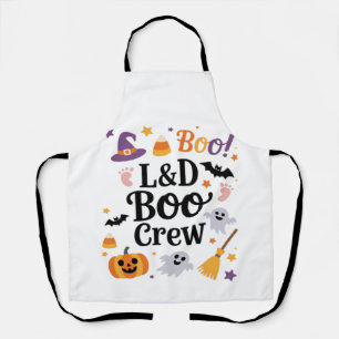 Delantal Enfermera de parto y delivery Halloween Calabaza F