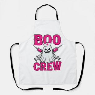 Delantal Enfermera Fantasma Halloween Boo Crew