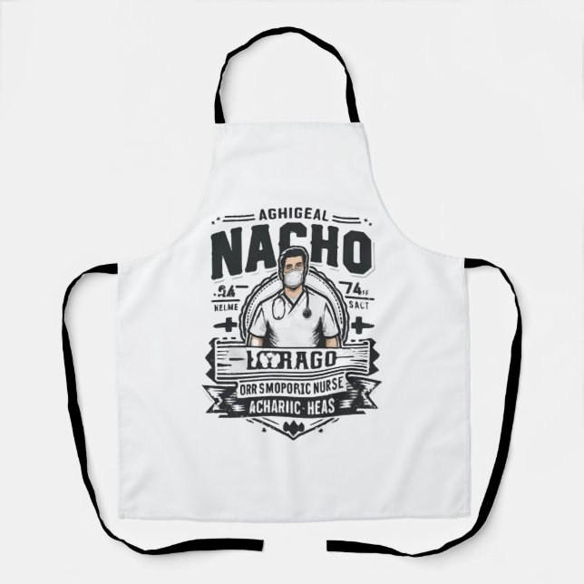 Delantal Enfermera Ortopédica Promedio de Nacho (Anverso)
