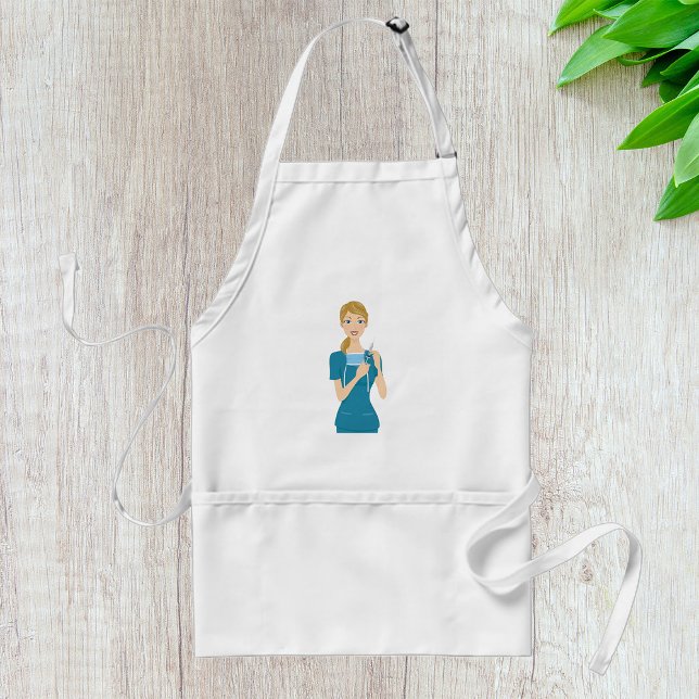 Delantal Enfermera sonriente con jeringas (Subido por el creador)