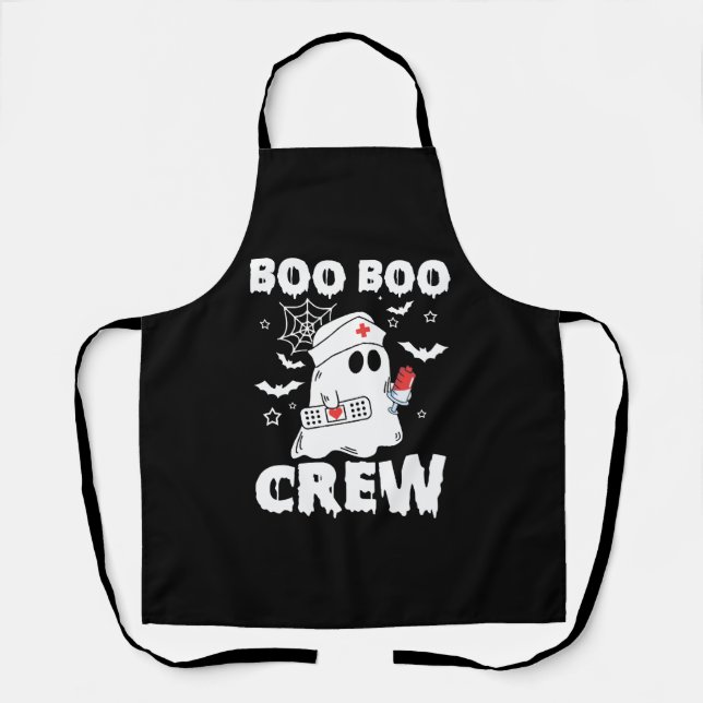 Delantal Enfermería dulce Boo Boo Crew Enfermera de Hallowe (Anverso)