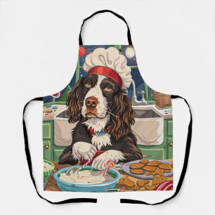 Delantal English Springer Spaniel Hornear en días festivos: