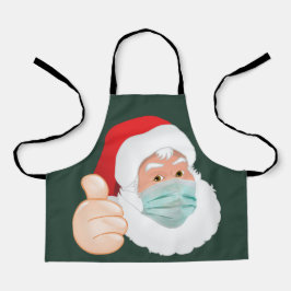 Delantal Enmascarar a Santa Claus con Thumbup, ZSD