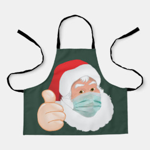 Delantal Enmascarar a Santa Claus con Thumbup, ZSD