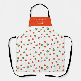Delantal Ensalada caprese cocina italiana whimsical food pa