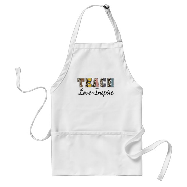 Delantal Enseñar, amar, inspirar (Frente)