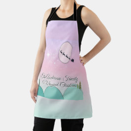 Delantal Ensueño invernal lunar pastel