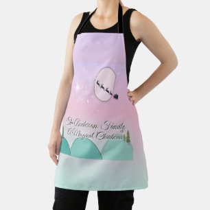 Delantal Ensueño invernal lunar pastel