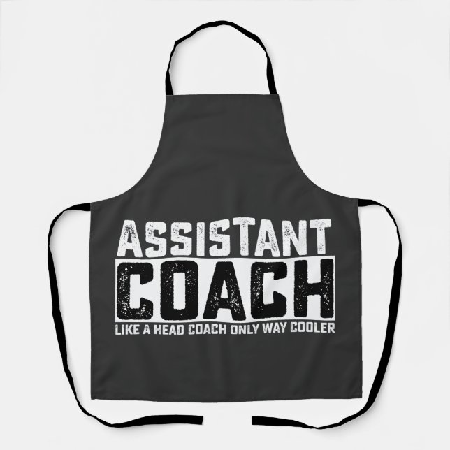 Delantal Entrenador Asistente Como Un Entrenador Principal  (Anverso)