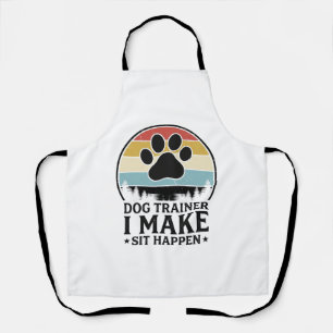 Delantal Entrenador de Perros Hago que se Sienten Camiseta