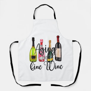 Delantal Envejecer como un buen vino