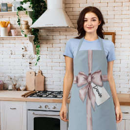 Delantal Envuelto en un arco rosa