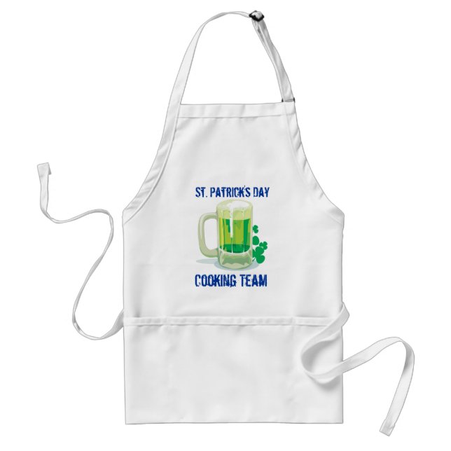 Delantal Equipo de bebidas de personalizable St Patricks (Frente)