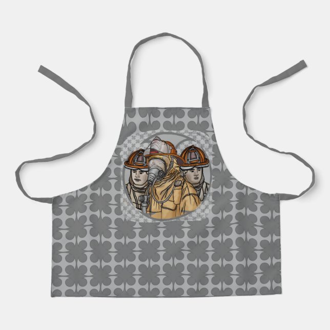 Delantal Equipo de bomberos Apron (Anverso)