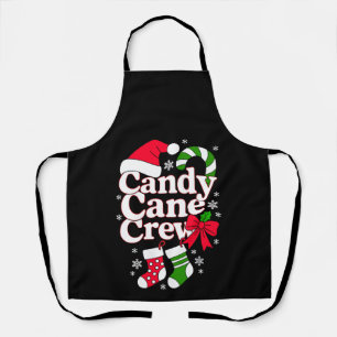 Delantal Equipo de Caramelo de Navidad Sombrero de Santa Cl