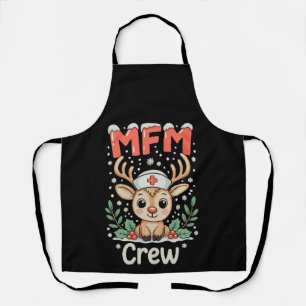 Delantal Equipo de enfermeras MFM Reno Navidad Xmas Fiesta