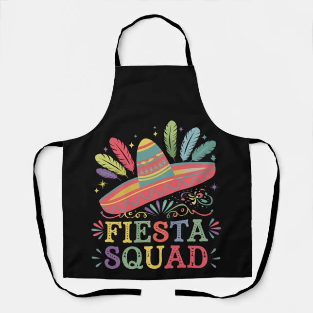 Delantal Equipo de Fiesta Cinco de Mayo Familiar a Juego (Anverso)
