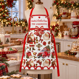Delantal Equipo de Galletas de Santa Nombre de Familia Pers