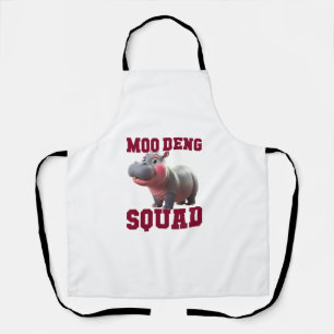Delantal Equipo de Hippo de MOO DENG SQUAD Chicas de la fie