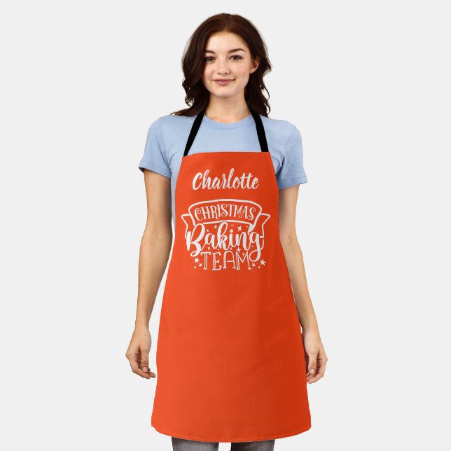 Delantal ¡Equipo de horneado de navidades! (Gastado)