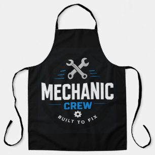 Delantal 🔧 Equipo de Mecánicos Personal de Garage Moderno