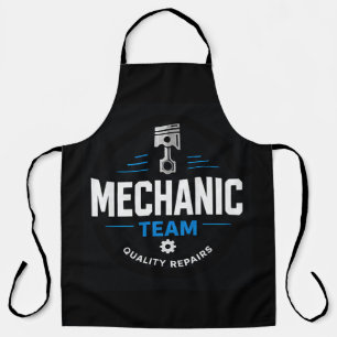 Delantal 👨🔧 Equipo de Mecánicos Taller de Reparación de
