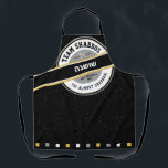 Delantal Equipo Shabbos HIS/HERS Apron Black with Hebrew<br><div class="desc">Nuestro TREAM SHABBOS Apron Black es una manera práctica/divertida de mantener a todos sonriendo en erev shabbos. Obtén uno para él y ella como regalo original de la ducha de novia. TODO el texto de esta imagen de marca meteorológica puede ser completamente personalizado. Incluye las palabras: TGI Casi Shabbos! espacio...</div>