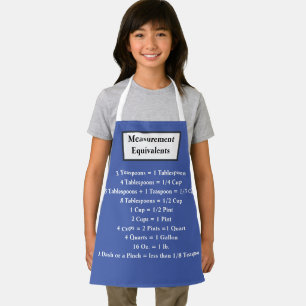 DELANTAL EQUIVALENTES DE MEDICIÓN APRON PARA LOS NIÑOS/CUST