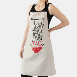 Delantal Eres lo que comes