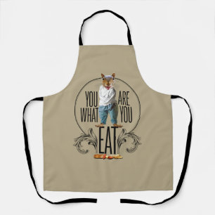 Delantal Eres Lo Que Comes - Graciosas Nueces De Ardilla