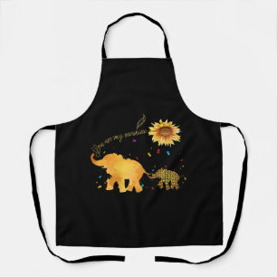 Delantal Eres Mi Sol Girasol Elefante Autismo