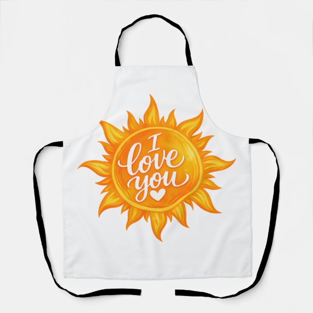Delantal Eres Mi Sol – Te Amo Sol (Anverso)