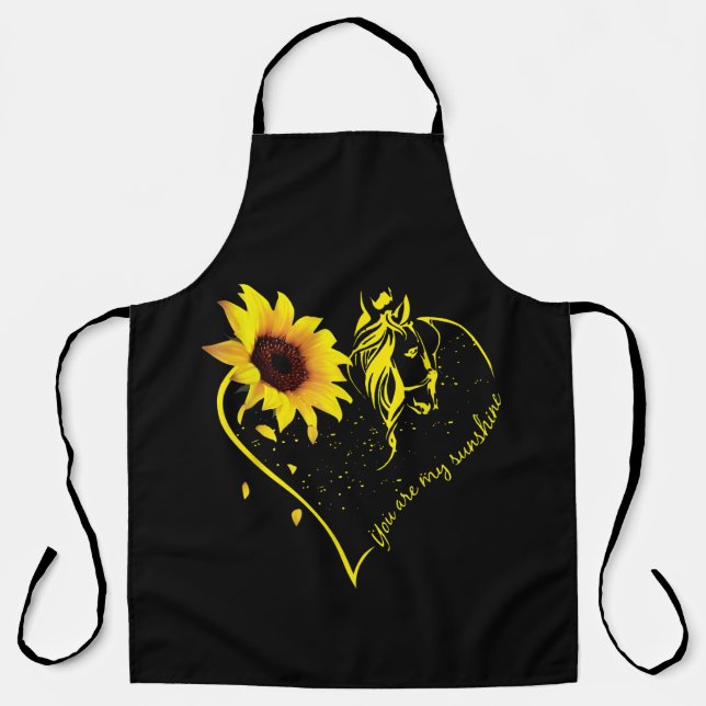 Delantal Eres Mi Sunshine Sunflower Y Mi Caballo (Anverso)
