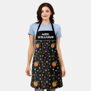 Delantal Eric Carle   Punto Polka de Halloween   Personaliz
