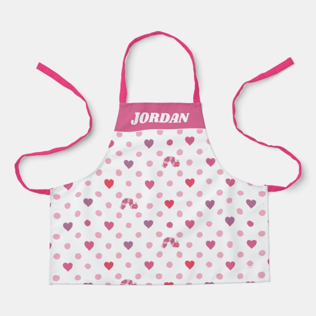 Delantal Eric Carle | Valentine Heart | Personalizar (Anverso)