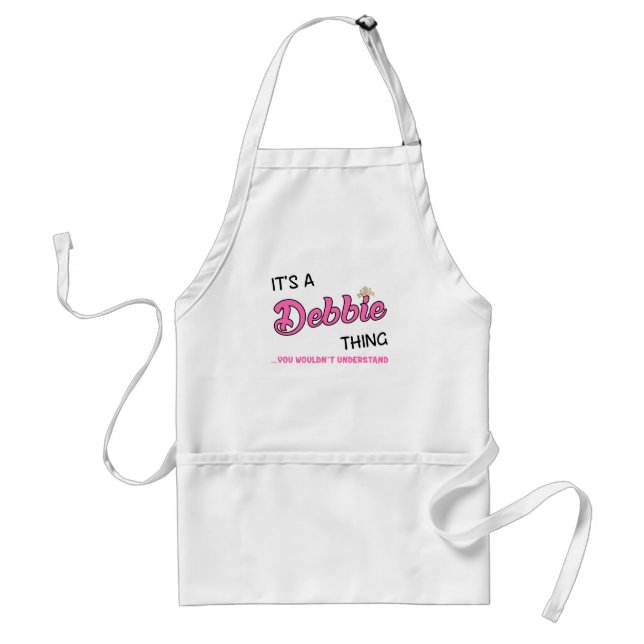 Delantal Es algo de Debbie que no entenderías (Frente)