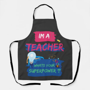 Delantal Es Divertido Decir Que Soy Un Profesor ¿Cuál Es Tu