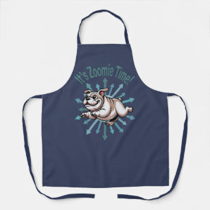 Delantal Es el Bulldog del tiempo de Zoomie