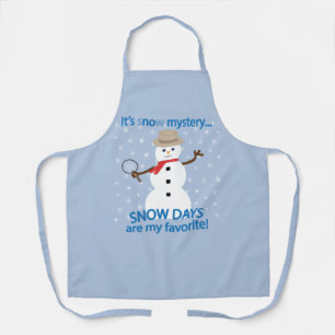 Delantal Es el detective Snowman de now