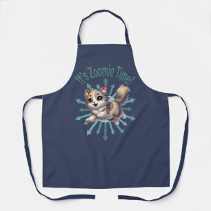 Delantal Es el gato de Zoomie Time Cute Tricolor