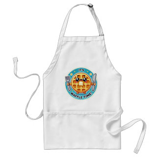 Delantal ¡Es el momento de la gofre! Funny Kawaii Kitchen A